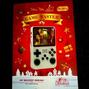 60$!! R36S!! Running ArkOS 2.0!! Green color retro console w 15k games!!